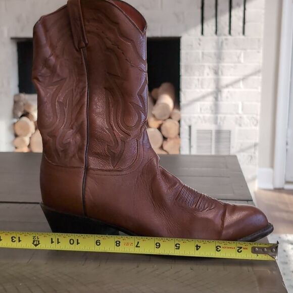 Lucchese 2000 T3097-R4 Men’s Lone Star Calf R-Toe Cowboy Boots Cognac Brown Sz … main image 10